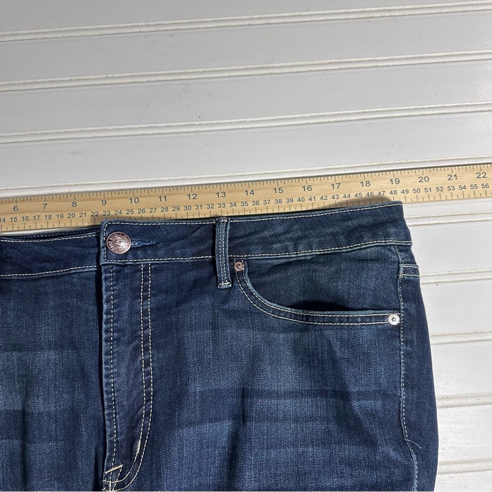 Seven7 straight leg raw hem fashion jeans women’s 16 - Picture 6 of 11